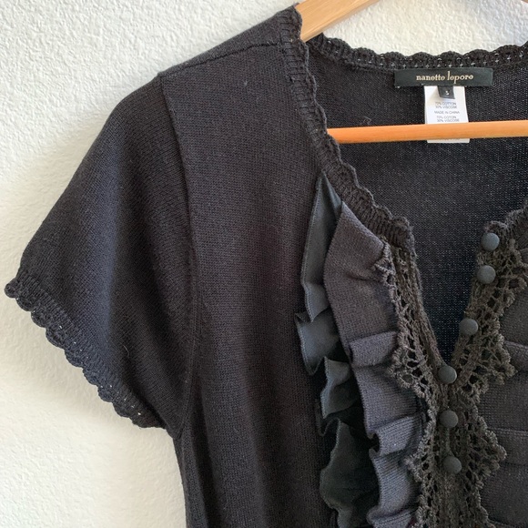 Nanette Lepore Knitted Ruffle Dress Sz S - Picture 2 of 7